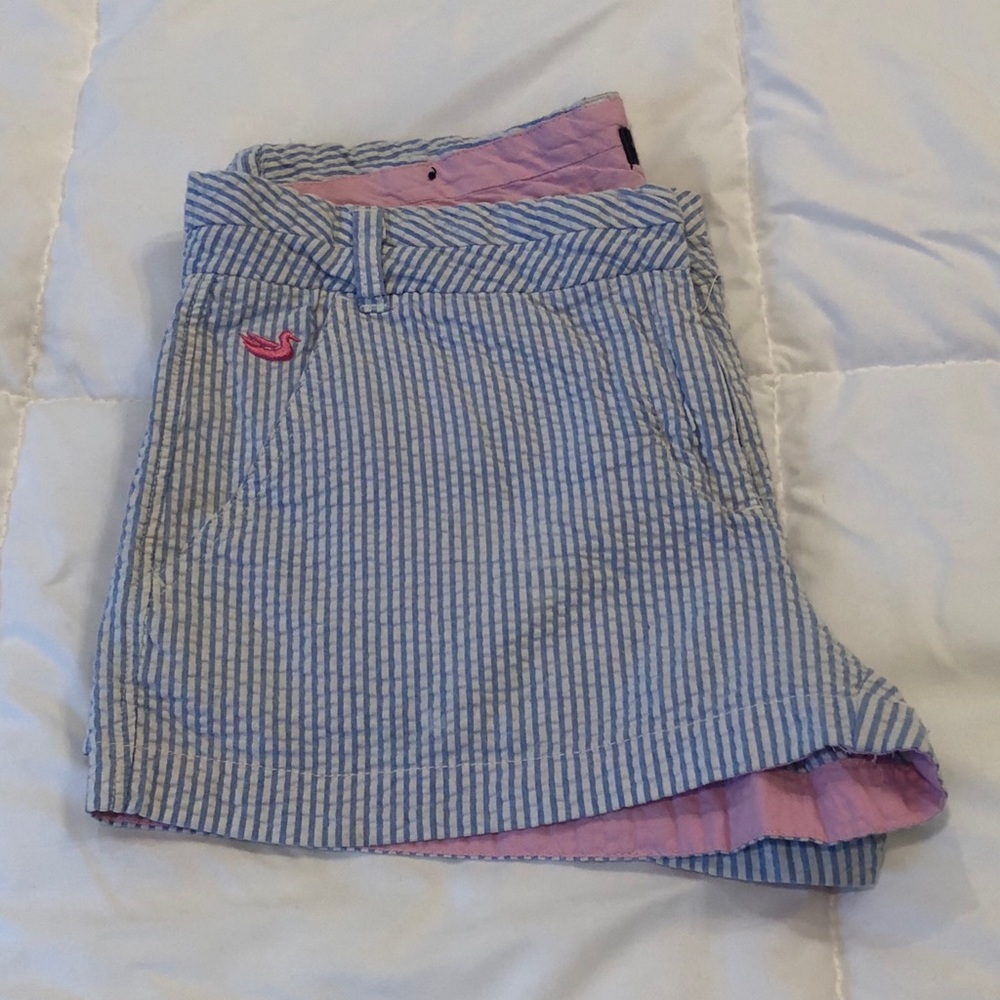Southern Marsh seersucker shorts